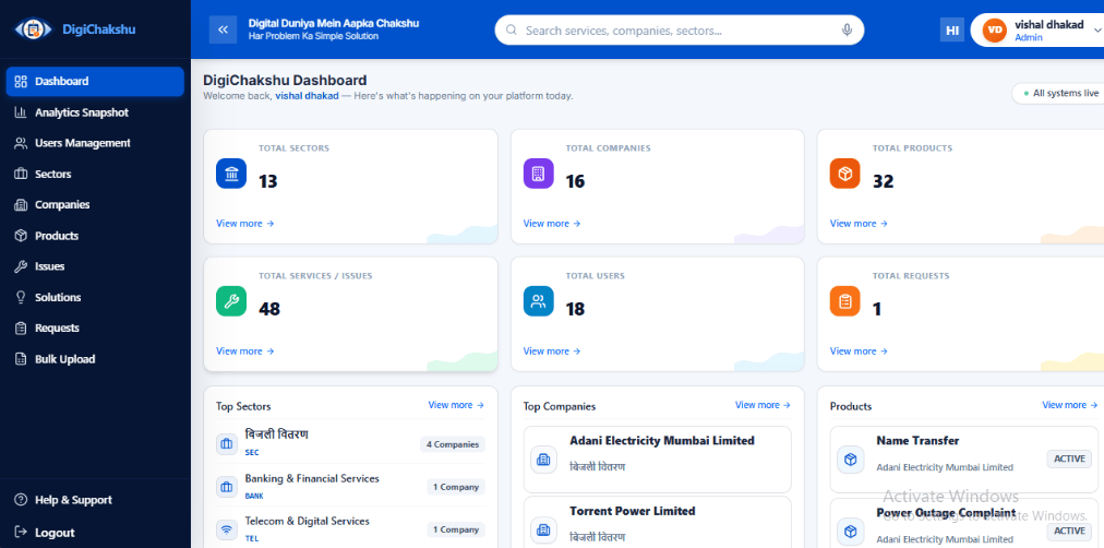 DigiChakshu - Digital Solution Portal