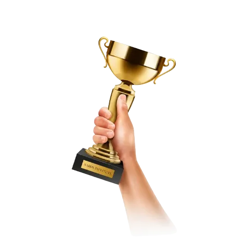 Webix Infotech 1 year experience award trophy